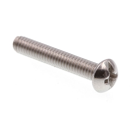 Prime-Line Machine Screw, Round Head, Phil/Sltd Comb Drive No. 8-32 X 1in 18-8 Stainless Steel 25PK 9003664